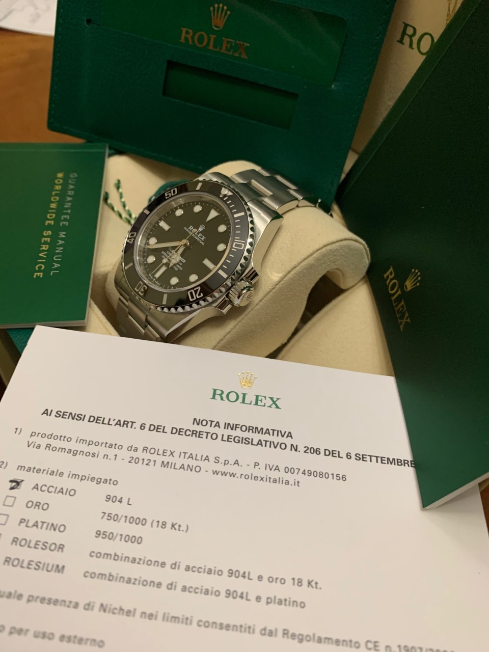 FS: Rolex submariner 124060 Complete Set image 2