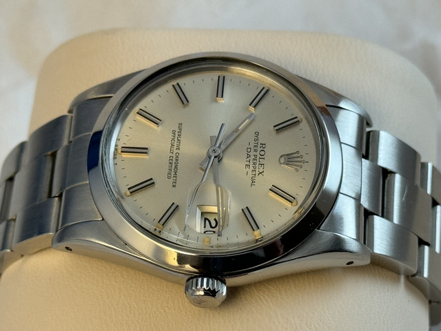 FSOT Men's Rolex Oyster Perpetual Date Silver Dial, Ref. 15000 Steel, 34 mm. Bracelet, Boxes & Instructions. New Price Reduction image 6