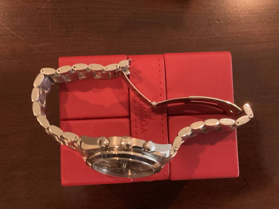 FS: Omega Speedmaster Triple Date SS Blue Dial image 4