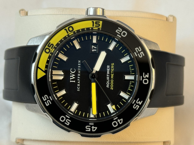 FS: Excellent IWC Aquatimer 2000, Titanium, Black, IW358002. 46 mm. Boxes and Papers. New Price Reduction image 2