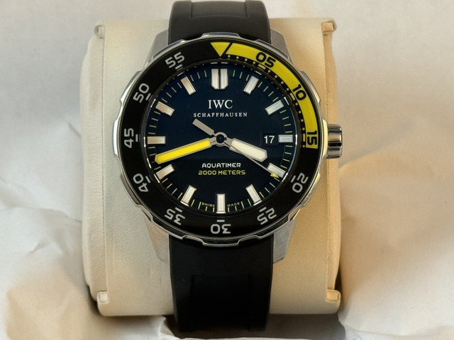 FS: Excellent IWC Aquatimer 2000, Titanium, Black, IW358002. 46 mm. Boxes and Papers. New Price Reduction image 3