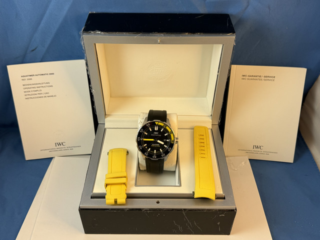 FS: Excellent IWC Aquatimer 2000, Titanium, Black, IW358002. 46 mm. Boxes and Papers. New Price Reduction image 4