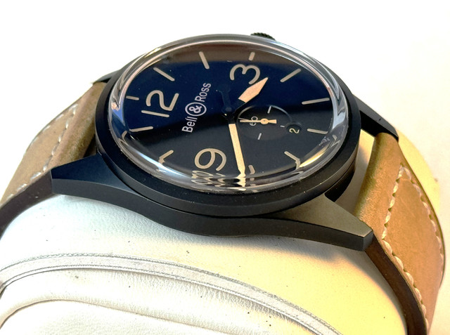 FSOT: Excellent Bell & Ross 123 Vintage Heritage BR123-95-SC Complete Boxes & Papers. Price Reduction image 6