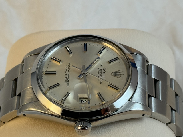 FSOT Men's Rolex Oyster Perpetual Date Silver Dial, Ref. 15000 Steel, 34 mm. Bracelet, Boxes & Instructions. New Price Reduction image 5