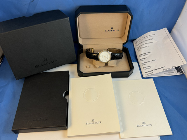 FS: Very Good Blancpain Villeret 1195, 34 mm, Steel & Gold, Boxes & Papers. Just fully Serviced, New Price Reduction image 4