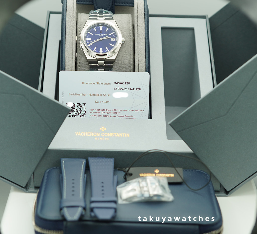 FSOT:BNIB Vacheron CONSTANTIN OVERSEAS 4520V STAINLESS STEEL BLUE DIAL 2026 NEW MODEL image 2