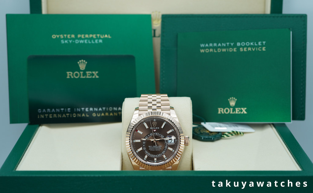 FSOT:BNIB Rolex 336935 SKY-DWELLER ROSE GOLD CHOCOLATE DIAL JUBILEE 2026 FULL SET image 2