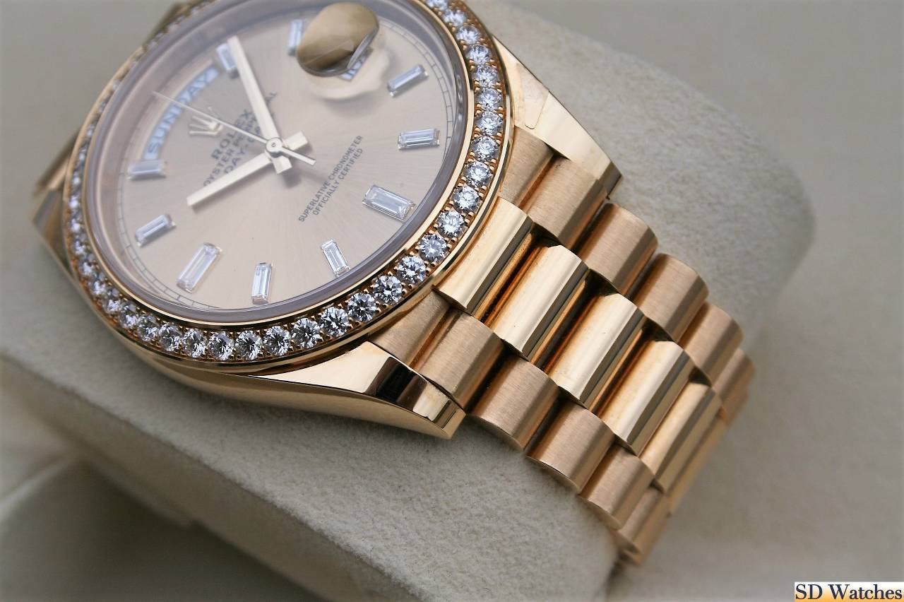 FS: ROLEX 228348 DAY-DATE 40MM WATCH DIAMOND DIAL DIAMOND BEZEL image 2
