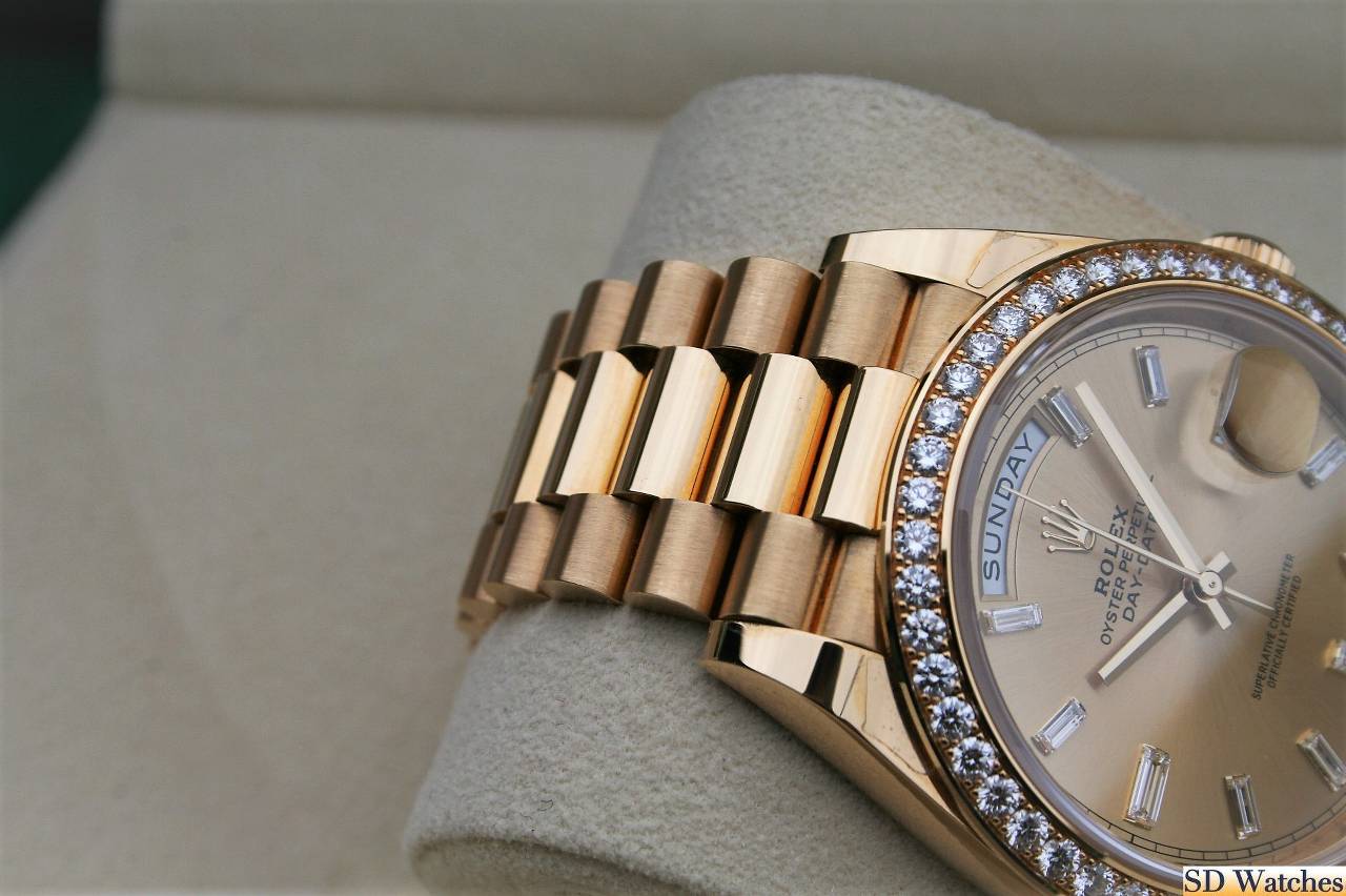 FS: ROLEX 228348 DAY-DATE 40MM WATCH DIAMOND DIAL DIAMOND BEZEL image 3