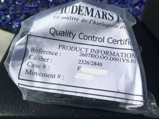 FS: Audemars Piguet Royal Oak Offshore Rubens Barrichello II 26078IO.OO.D001VS.01 image 3