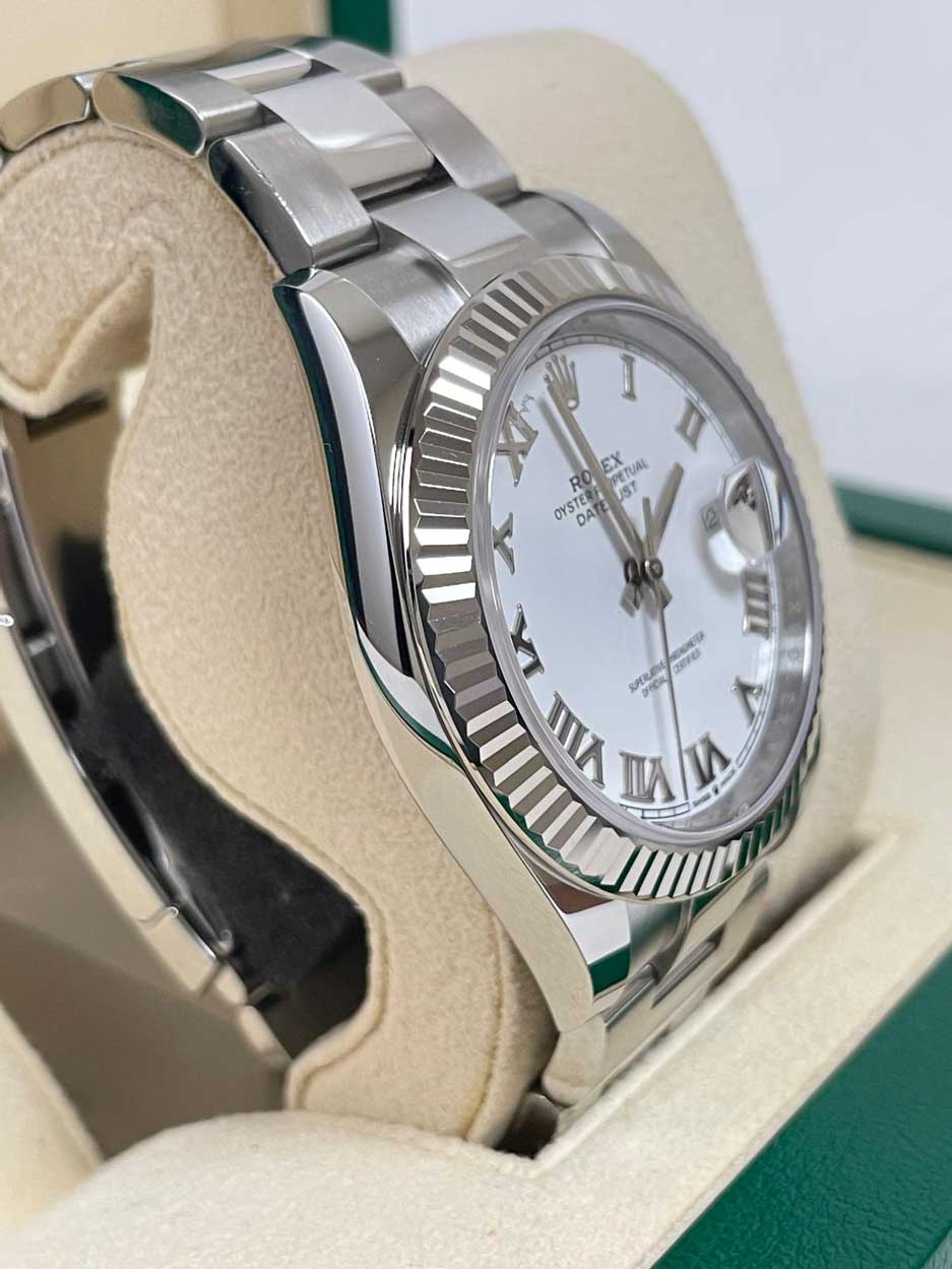 FS: Rolex Datejust 41 126334 White Roman Oyster Mint 2024 image 2
