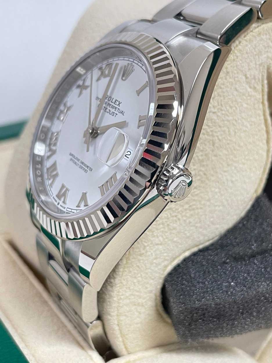 FS: Rolex Datejust 41 126334 White Roman Oyster Mint 2024 image 3