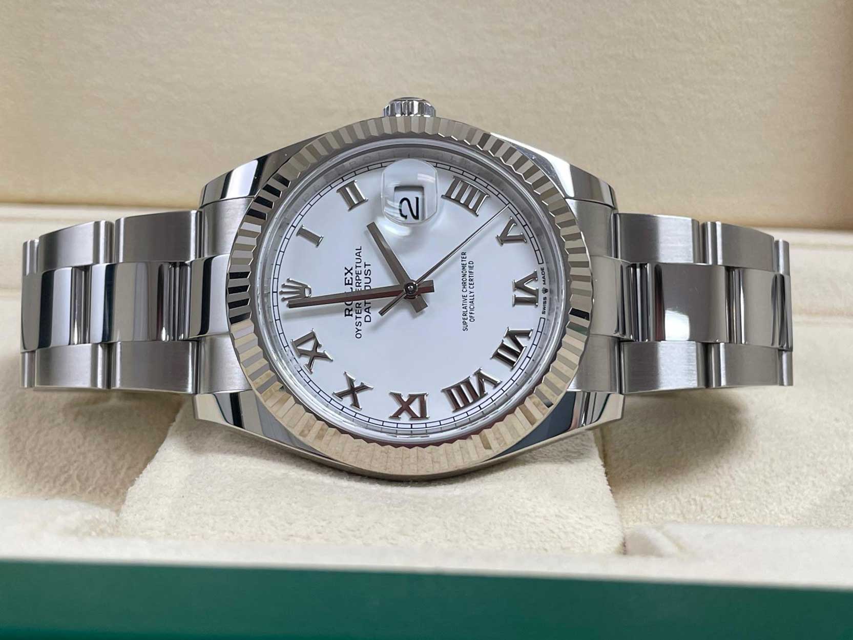 FS: Rolex Datejust 41 126334 White Roman Oyster Mint 2024 image 4