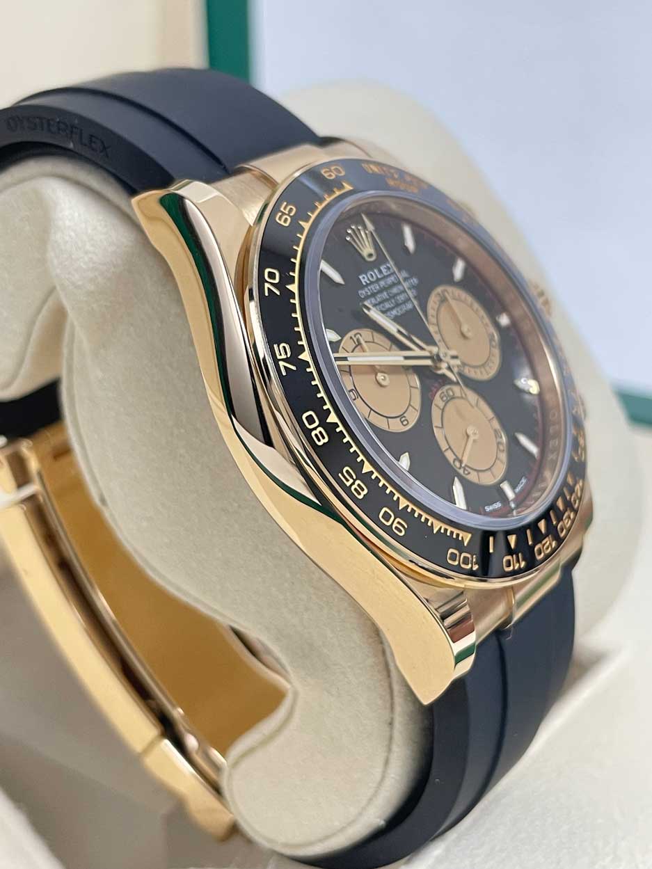 FS: Rolex Daytona Yellow Gold Oysterflex 126518LN Paul Newman 2024 Mint image 2