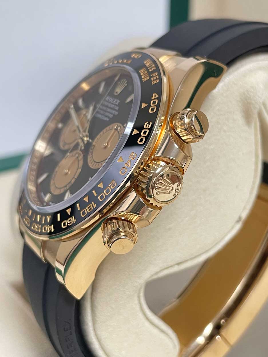FS: Rolex Daytona Yellow Gold Oysterflex 126518LN Paul Newman 2024 Mint image 3