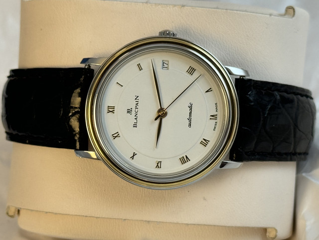FS: Very Good Blancpain Villeret 1195, 34 mm, Steel & Gold, Boxes & Papers. Just fully Serviced, New Price Reduction image 2