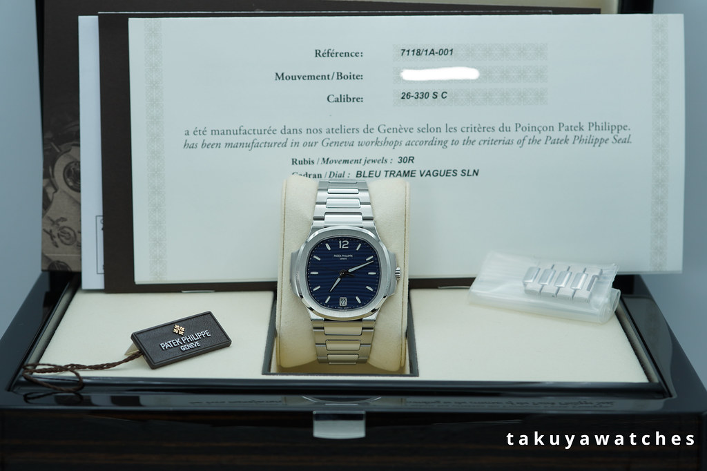 FSOT:LNIB Patek PHILIPPE 7118/1A NAUTILUS STAINLESS STEEL BLUE DIAL 2024 FULL SET image 2