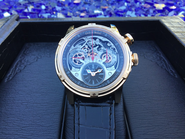 FS: Louis Moinet Memoris Chronograph Red Gold 79.50.55 image 4