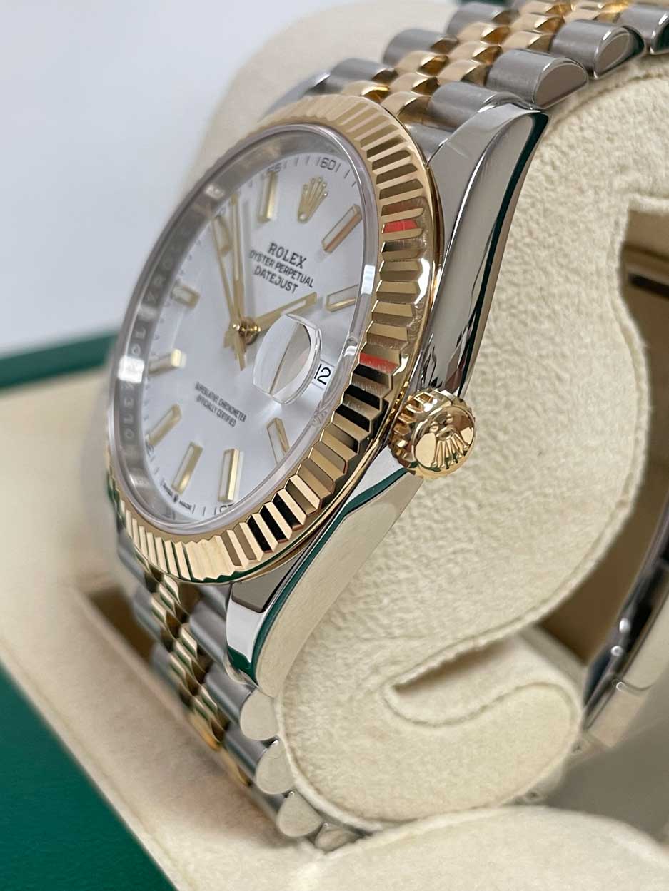 FS: Rolex Datejust 41 126333 SS/18k Yellow Gold White Jubilee 2024 Mint image 3