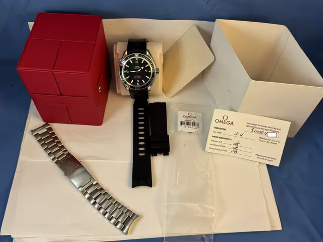 FS: Omega Seamaster Planet Ocean Black 600 Mt. 45.5 mm 2200.50.00 Co-Axial, Steel, Omega Serviced, plus Bonus image 4