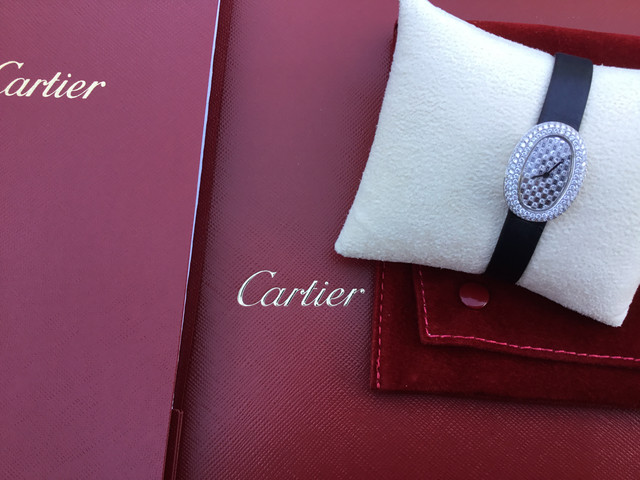 FS: Cartier Bangoire Mini WG Pave Custom WB511631 & Mini YG WGBA0050 image 2
