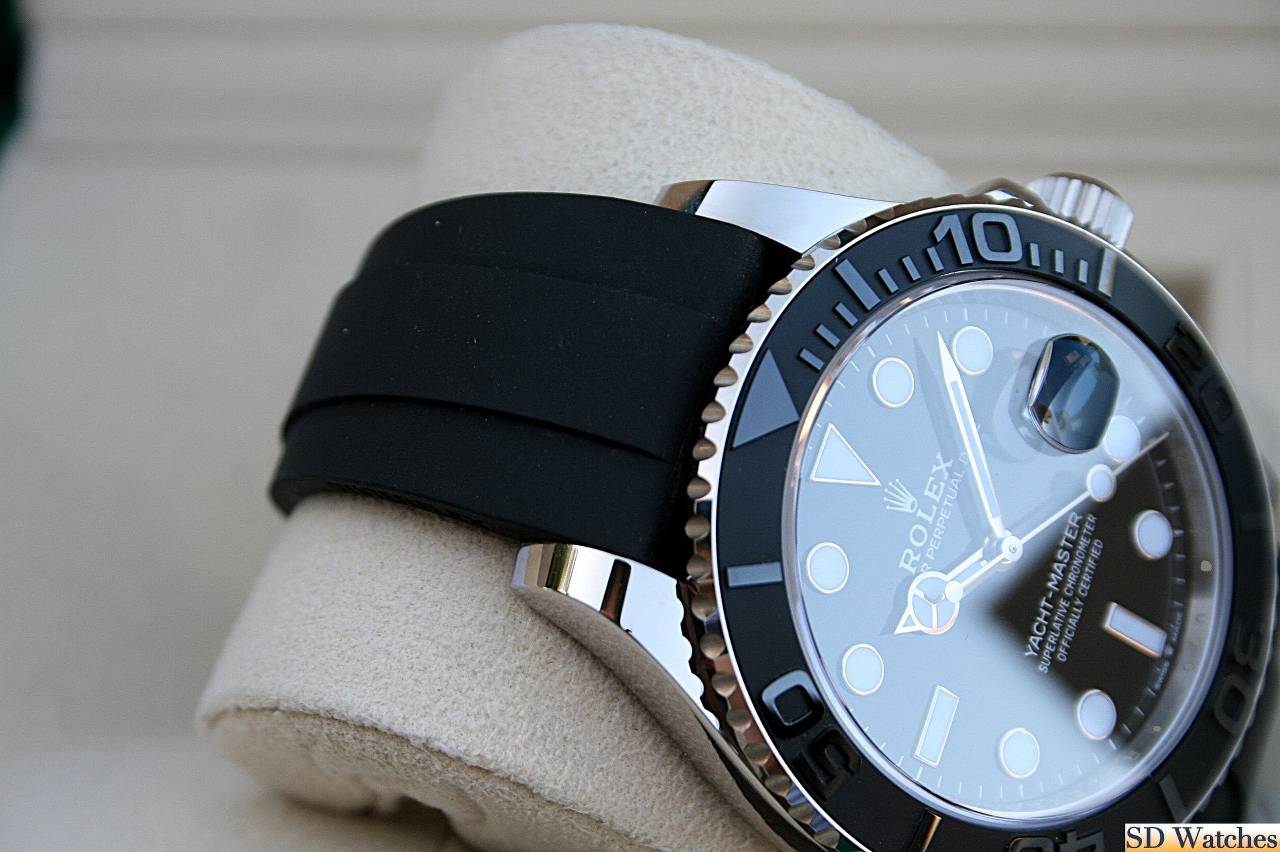 FS: Rolex 226659 YACHTMASTER 42MM WATCH WHITE GOLD OYSTERFLEX image 3