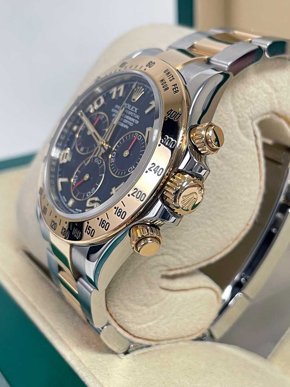 FS: Rolex Daytona SS/18k Yellow Gold Blue Racing 116523 + Warranty image 3