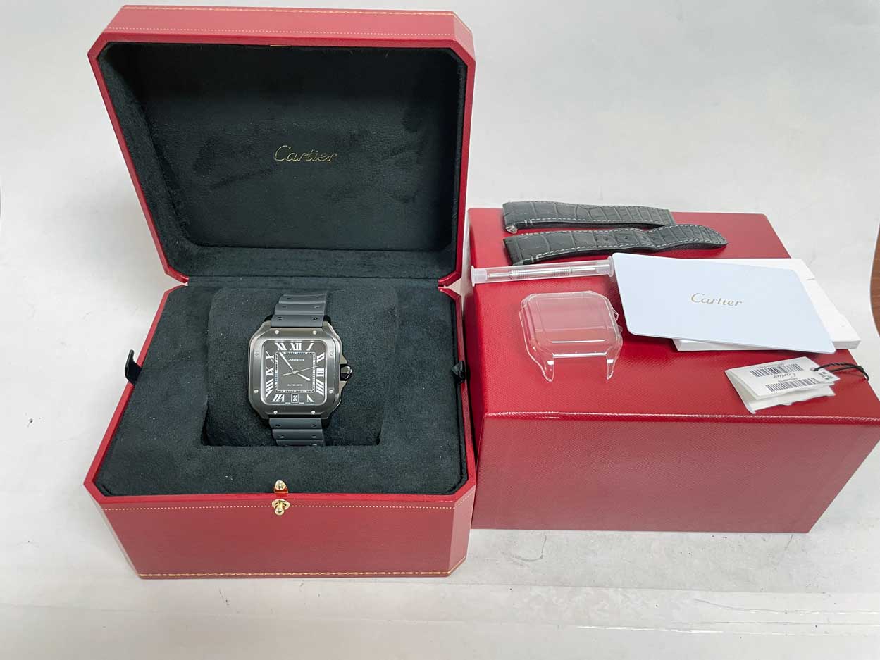 FS: Cartier Santos Large DLC ADLC wssa0039 image 5