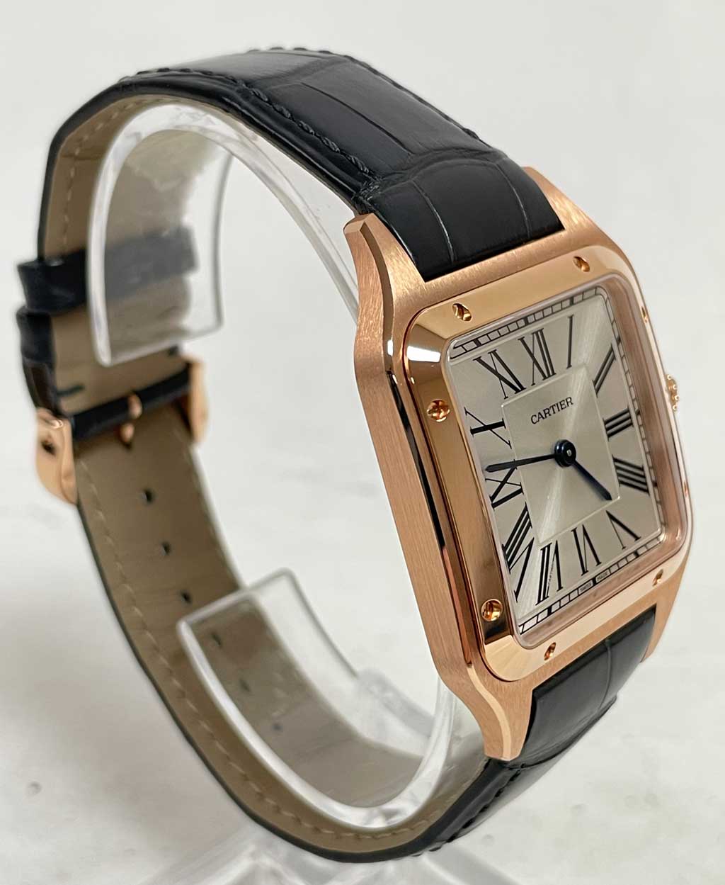 FS: Cartier Santos Dumont Large 18k Rose Gold NIB WGSA0116 image 2