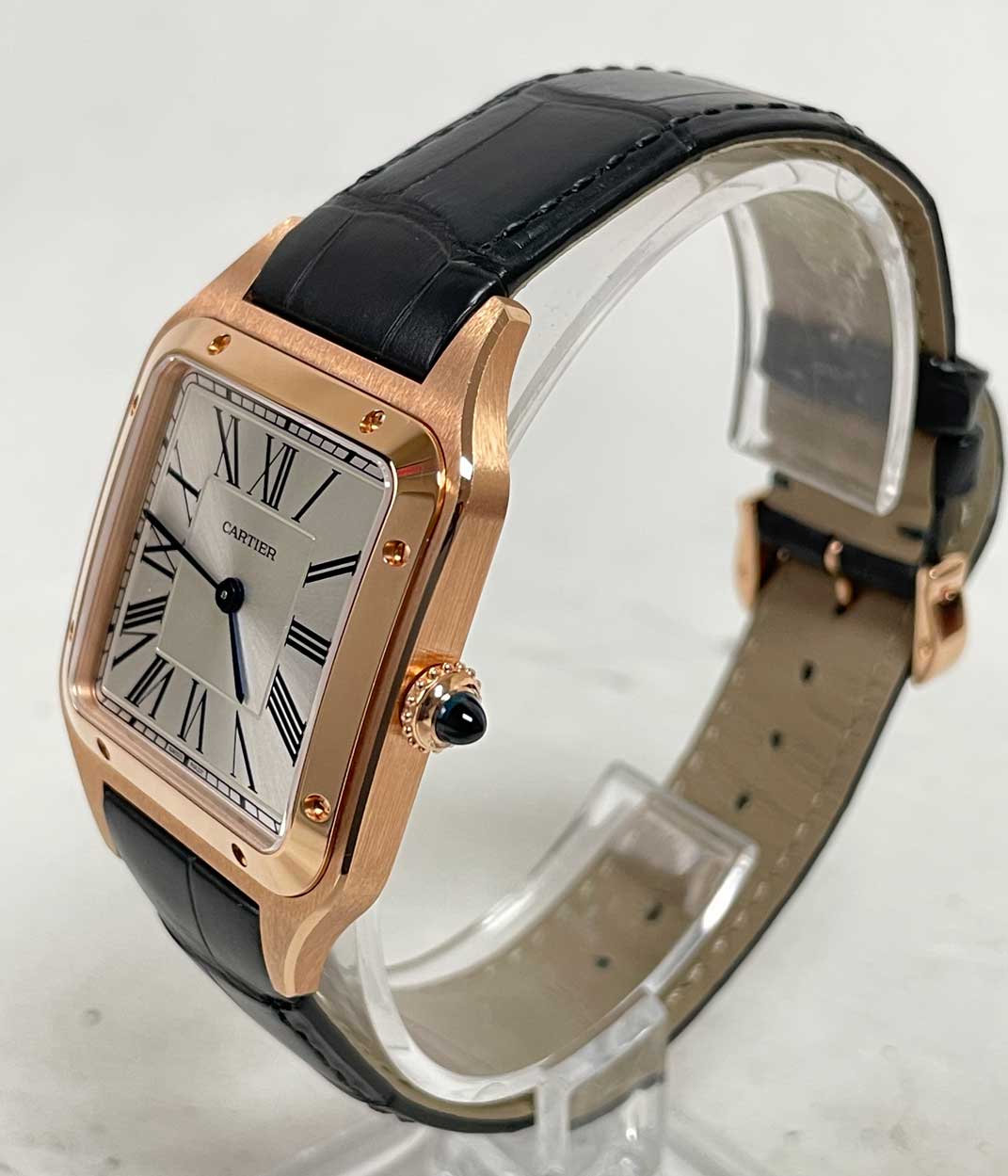 FS: Cartier Santos Dumont Large 18k Rose Gold NIB WGSA0116 image 3