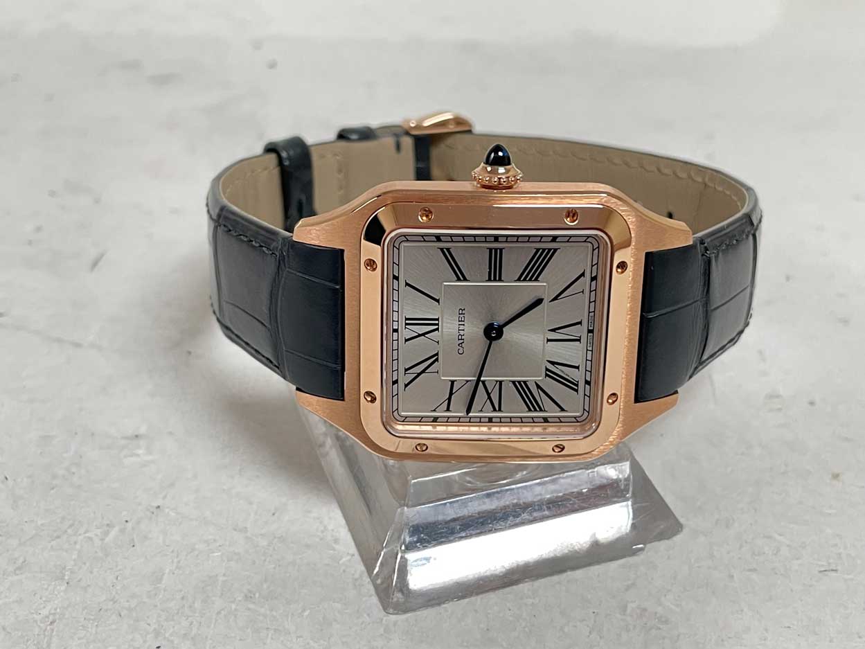 FS: Cartier Santos Dumont Large 18k Rose Gold NIB WGSA0116 image 4