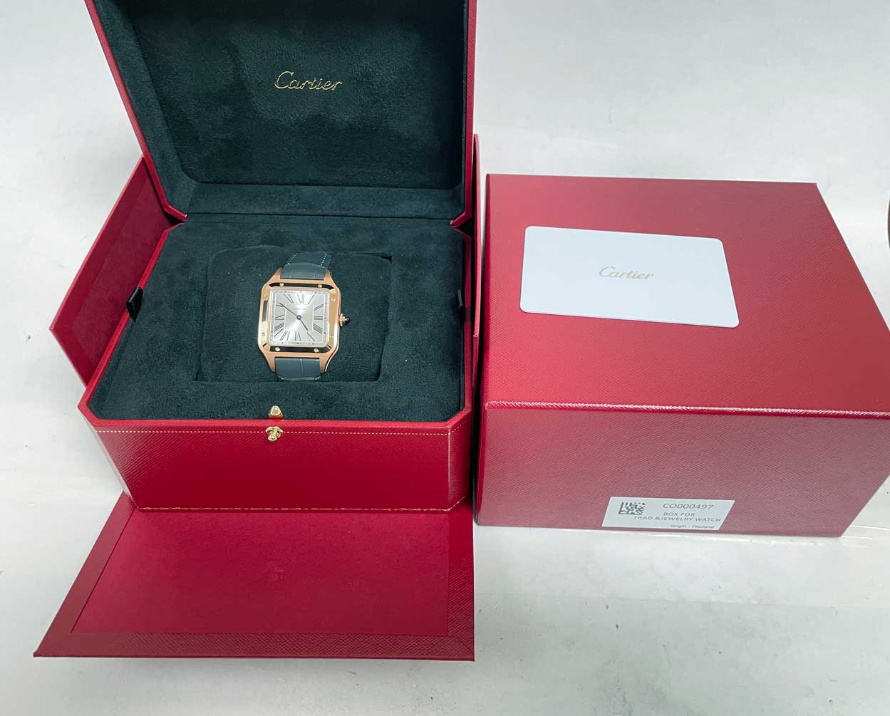 FS: Cartier Santos Dumont Large 18k Rose Gold NIB WGSA0116 image 5