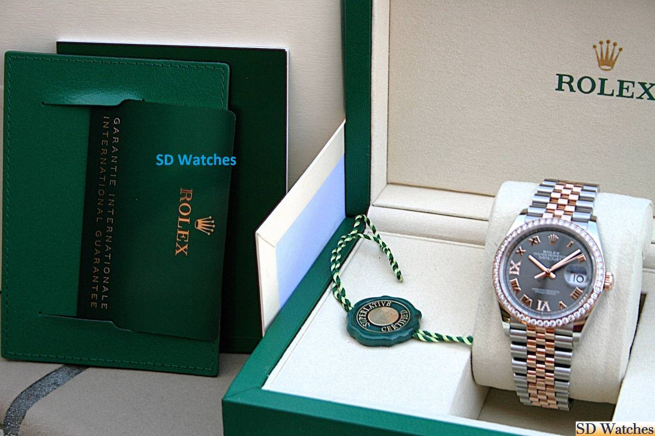 FS: ROLEX 126281RBR DATEJUST SLATE DIAMOND DIAL DIAMOND BEZEL image 6