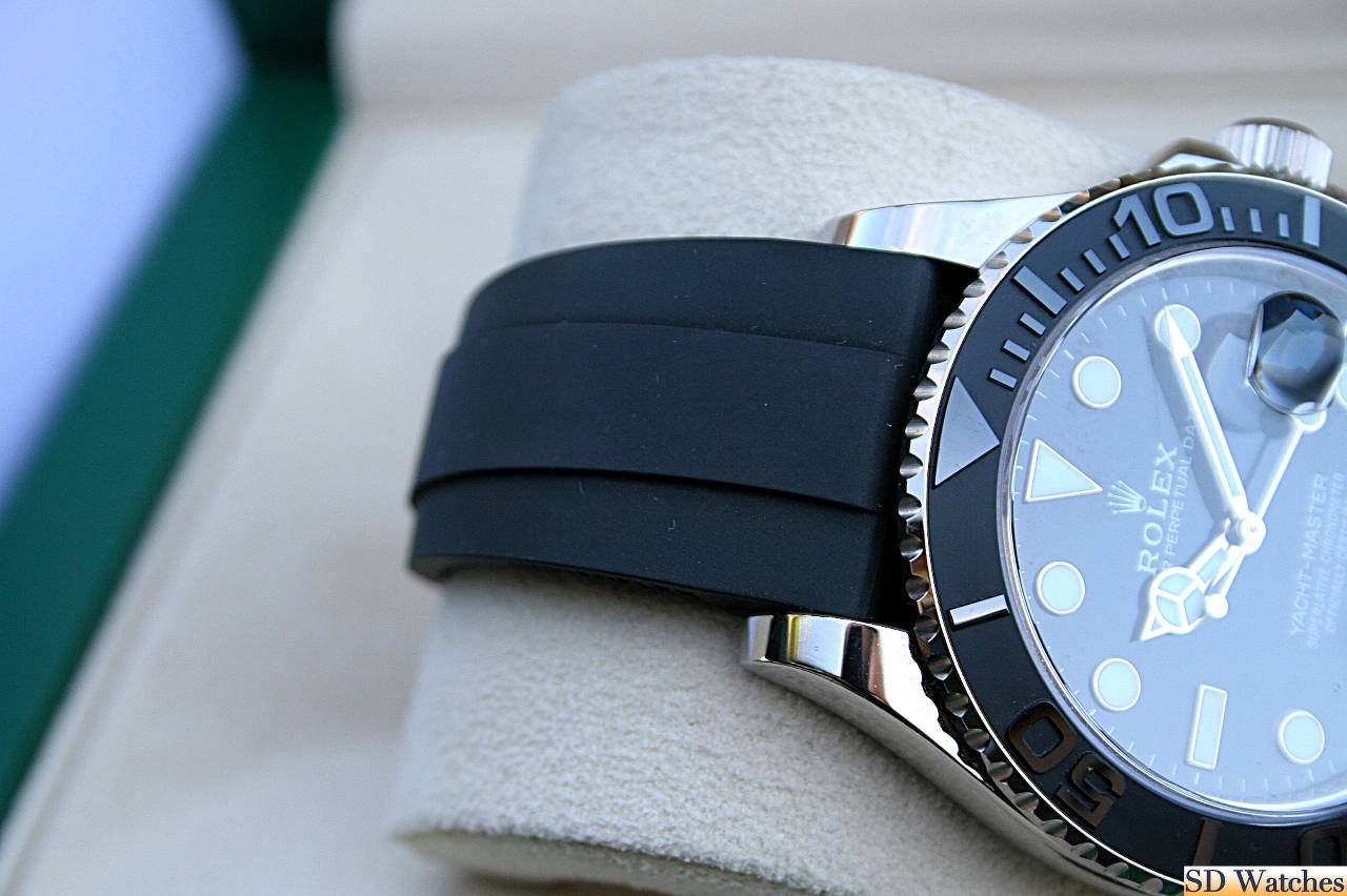 FS: ROLEX 226659 YACHTMASTER 42MM WATCH WHITE GOLD OYSTERFLEX image 3