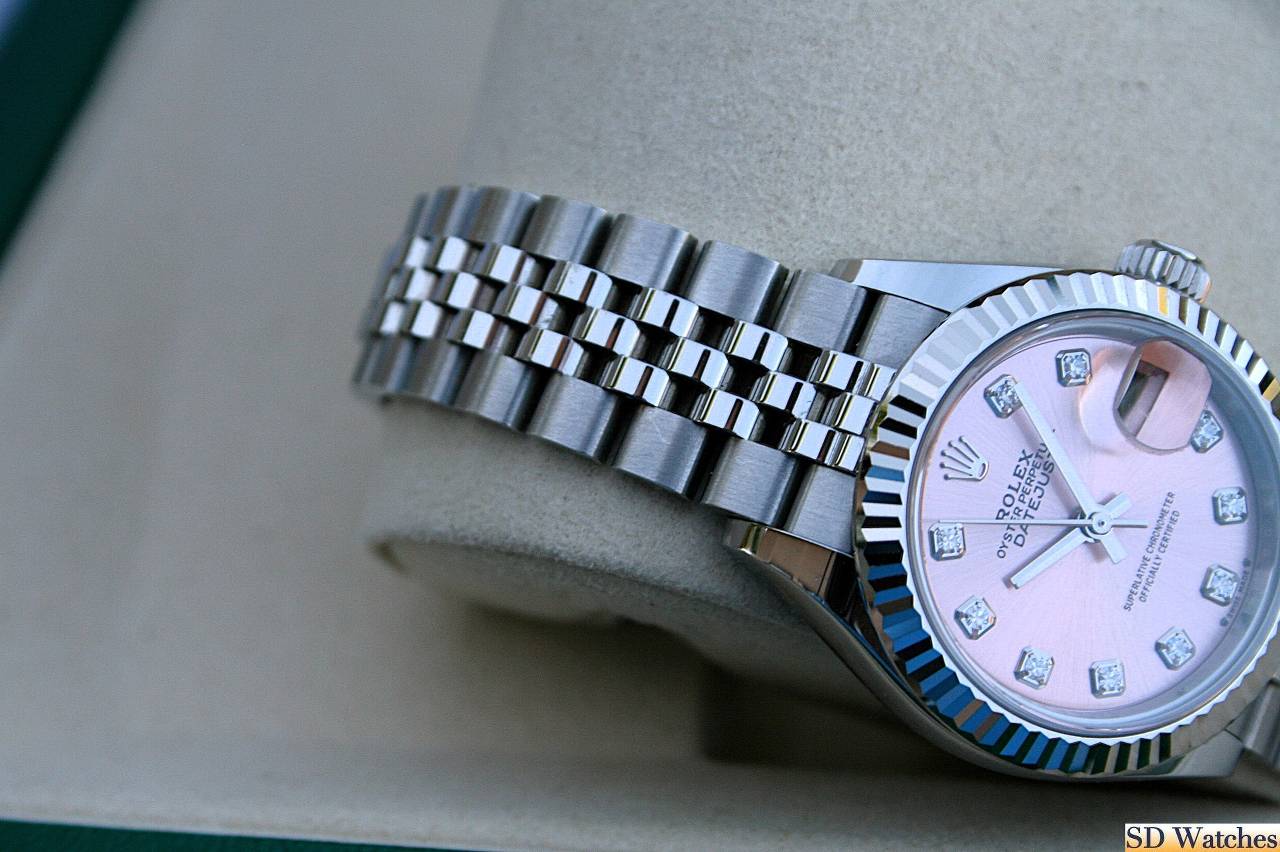 FS: ROLEX 279174 DATEJUST LADIES WATCH 28MM PINK DIAMOND DIAL image 2