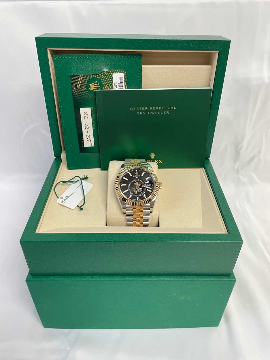 FS: Rolex Skydweller Sky-Dweller 336933 SS/18k Black Jubilee 12/25 image 6