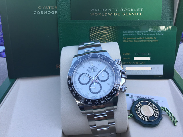 FS:  ROLEX DAYTONAS 126500LN B & W, 126515LN image 2