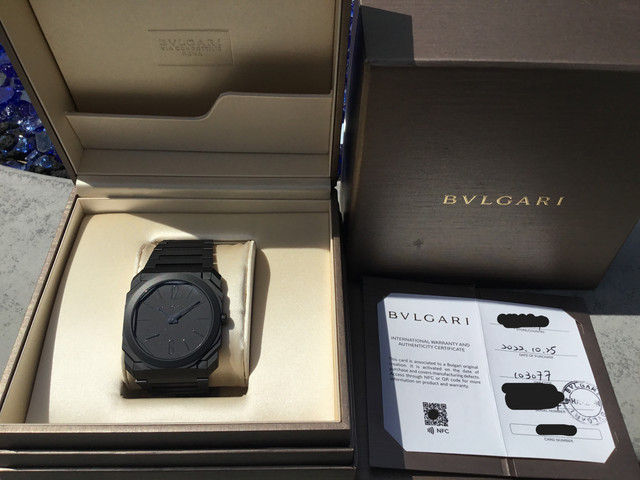 FS:  BULGARI OCTO FINISSIMOS CERAMIC 103077 & TITANIUM SKELETON 103610 image 2