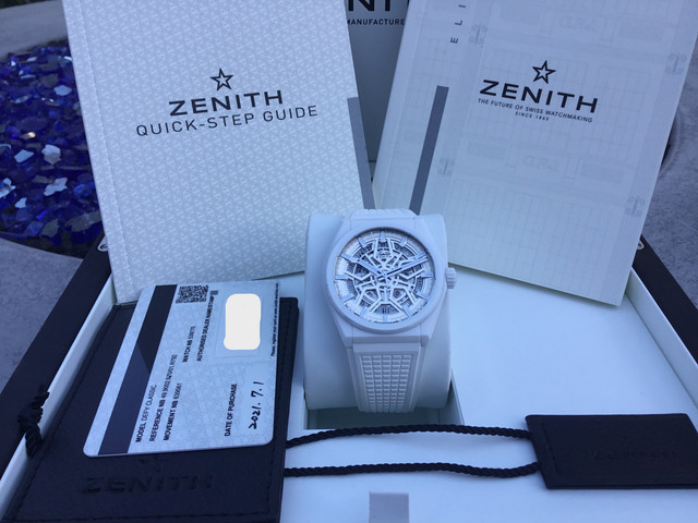 FS:  ZENITH DEFY SKELETON WHITE CERAMIC 49.9002.670/01.R792 image 2