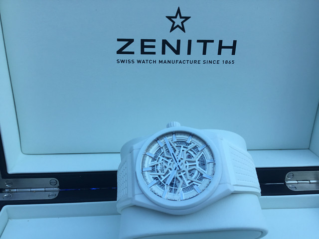 FS:  ZENITH DEFY SKELETON WHITE CERAMIC 49.9002.670/01.R792 image 5