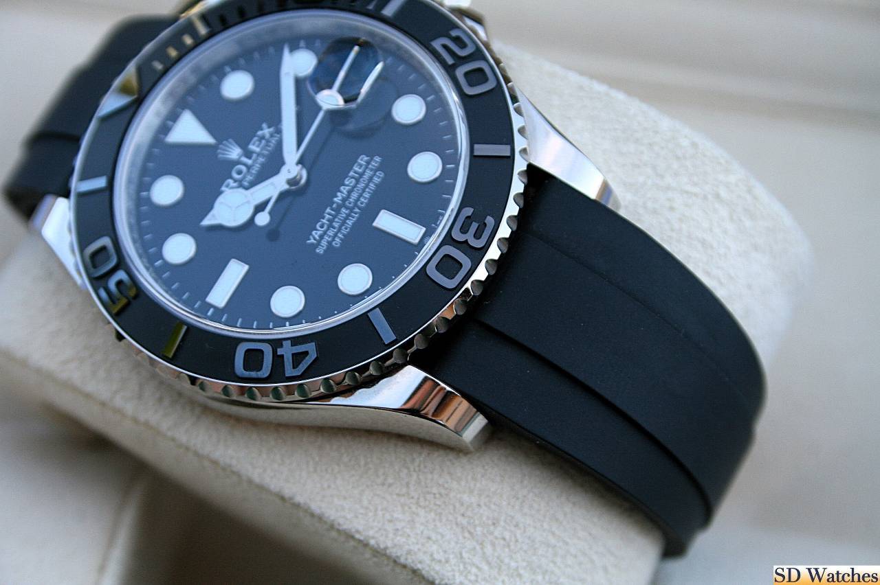 FS: ROLEX 226659 YACHTMASTER 42MM WATCH WHITE GOLD OYSTERFLEX image 2