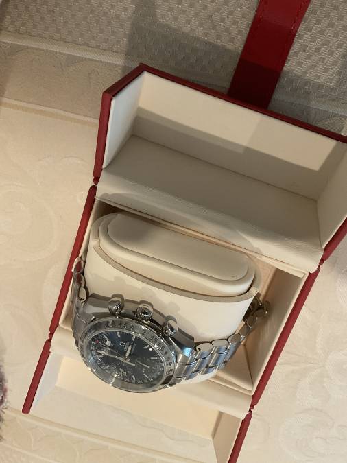 FS: Omega SpeedMaster Triple Date Blue Great Daily Watch image 5