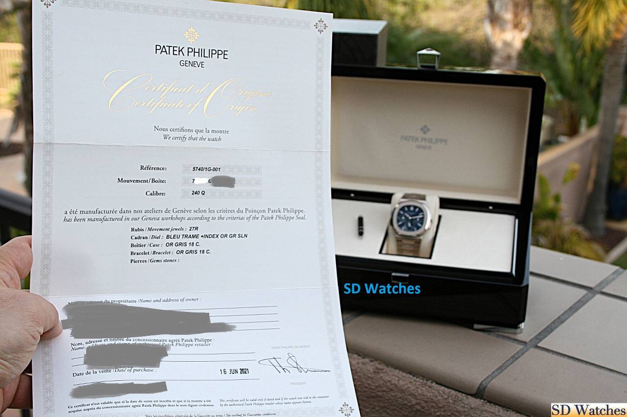 FS: PATEK PHILIPPE NAUTILUS PERPETUAL CALENDAR 5740/1G-001 image 6