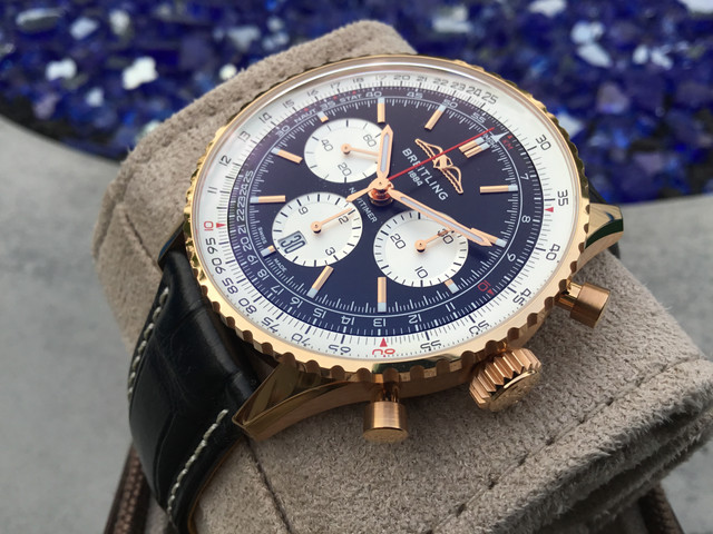 FS: Breitling Navitimer B01 43 Rose Gold RB0138 image 3