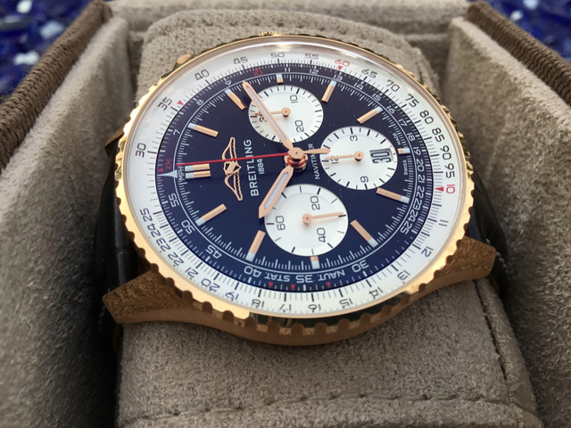 FS: Breitling Navitimer B01 43 Rose Gold RB0138 image 5