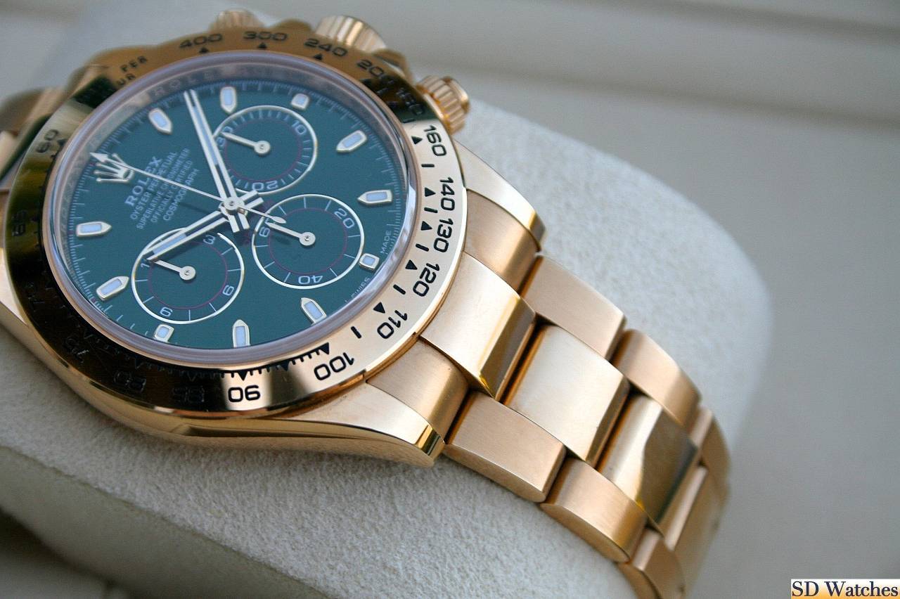 FS: ROLEX 116508 DAYTONA WATCH 18K GOLD JOHN MAYER GREEN DIAL image 2