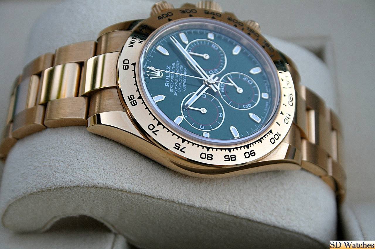 FS: ROLEX 116508 DAYTONA WATCH 18K GOLD JOHN MAYER GREEN DIAL image 3