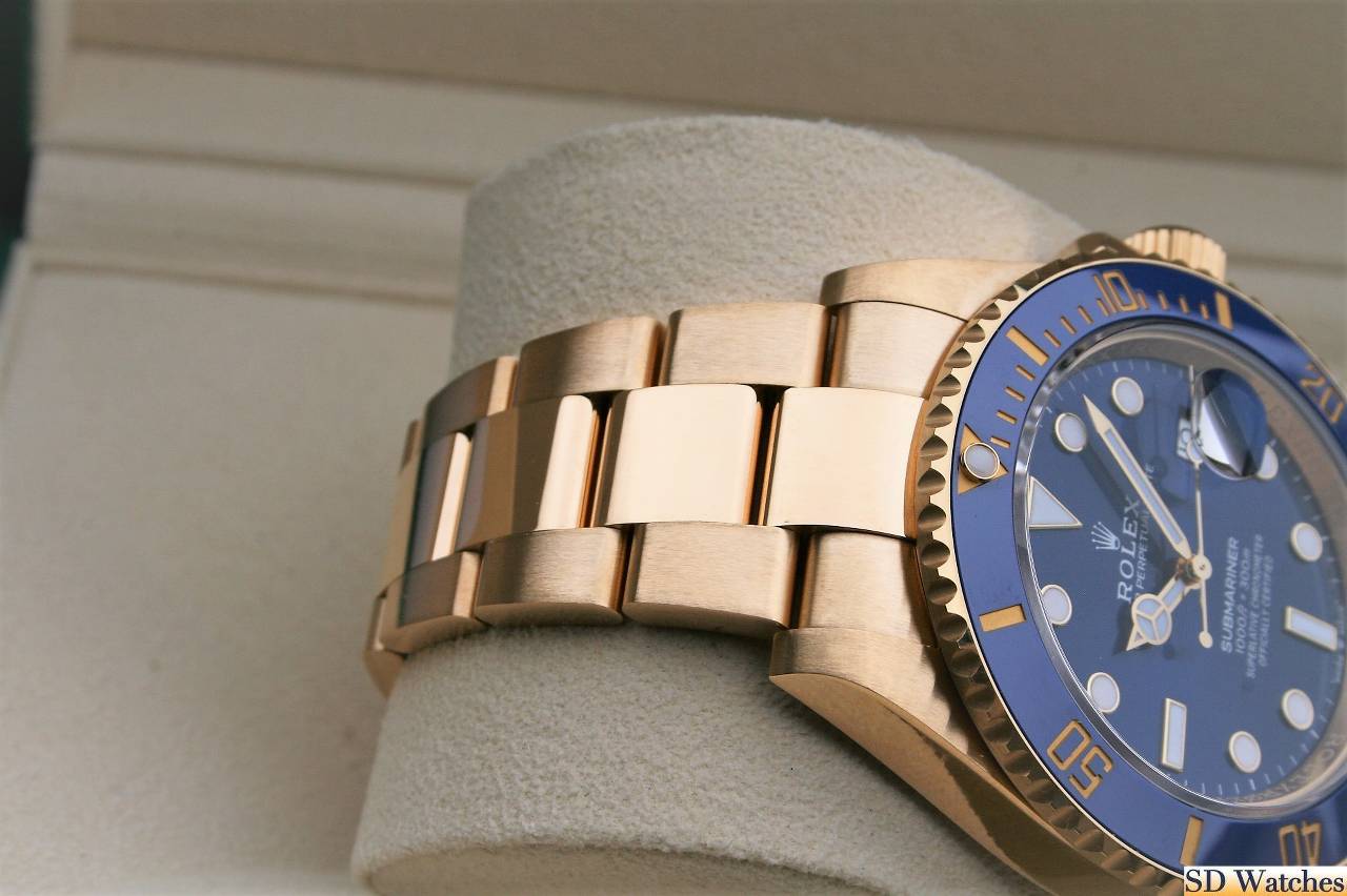 FSOT: ROLEX 126618 SUBMARINER BLUE 18K YELLOW GOLD image 3