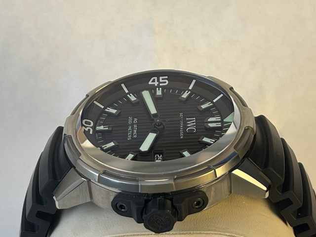 FS: Excellent IWC Aquatimer 2000, Titanium, Black, IW358002 46 mm. Boxes and Papers. New Price Reduction image 5