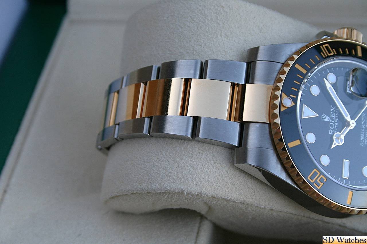 FS: ROLEX 116613 SUBMARINER WATCH 18K/SS BLACK CERAMIC DIAL image 3